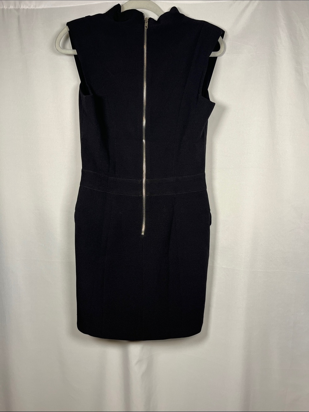 Endless rose NEW black sleeveless double breasted gold button mini dress sz s - Picture 5 of 7